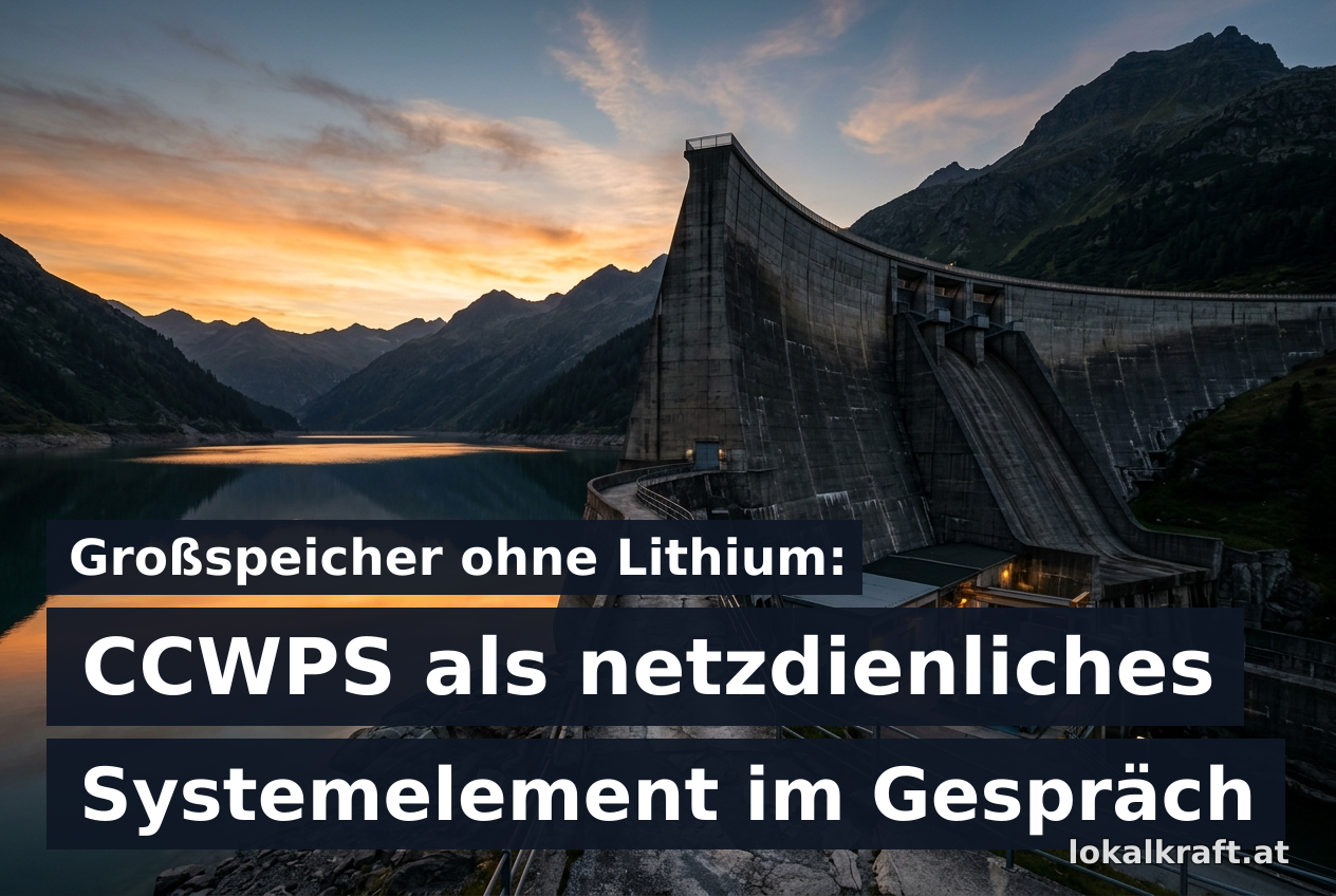 Großspeicher ohne Lithium: CCWPS als netzdienliches Systemelement im Gespräch