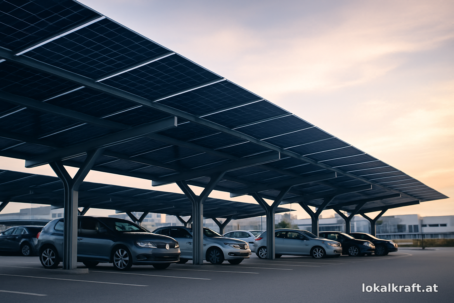 Österreichs größte Carport-PV-Anlage bei electrify in Betrieb
