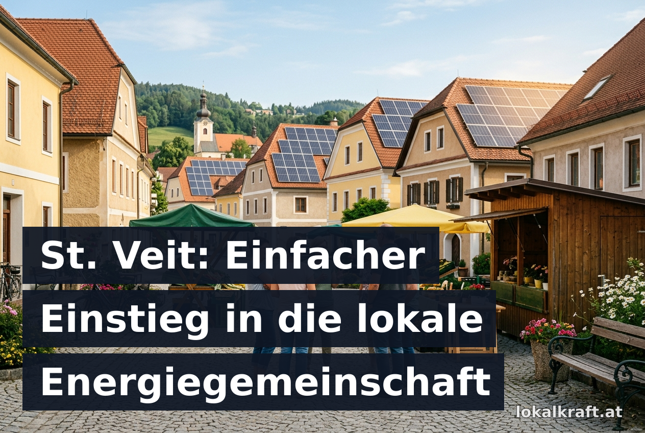 St. Veit: Einfacher Einstieg in die lokale Energiegemeinschaft