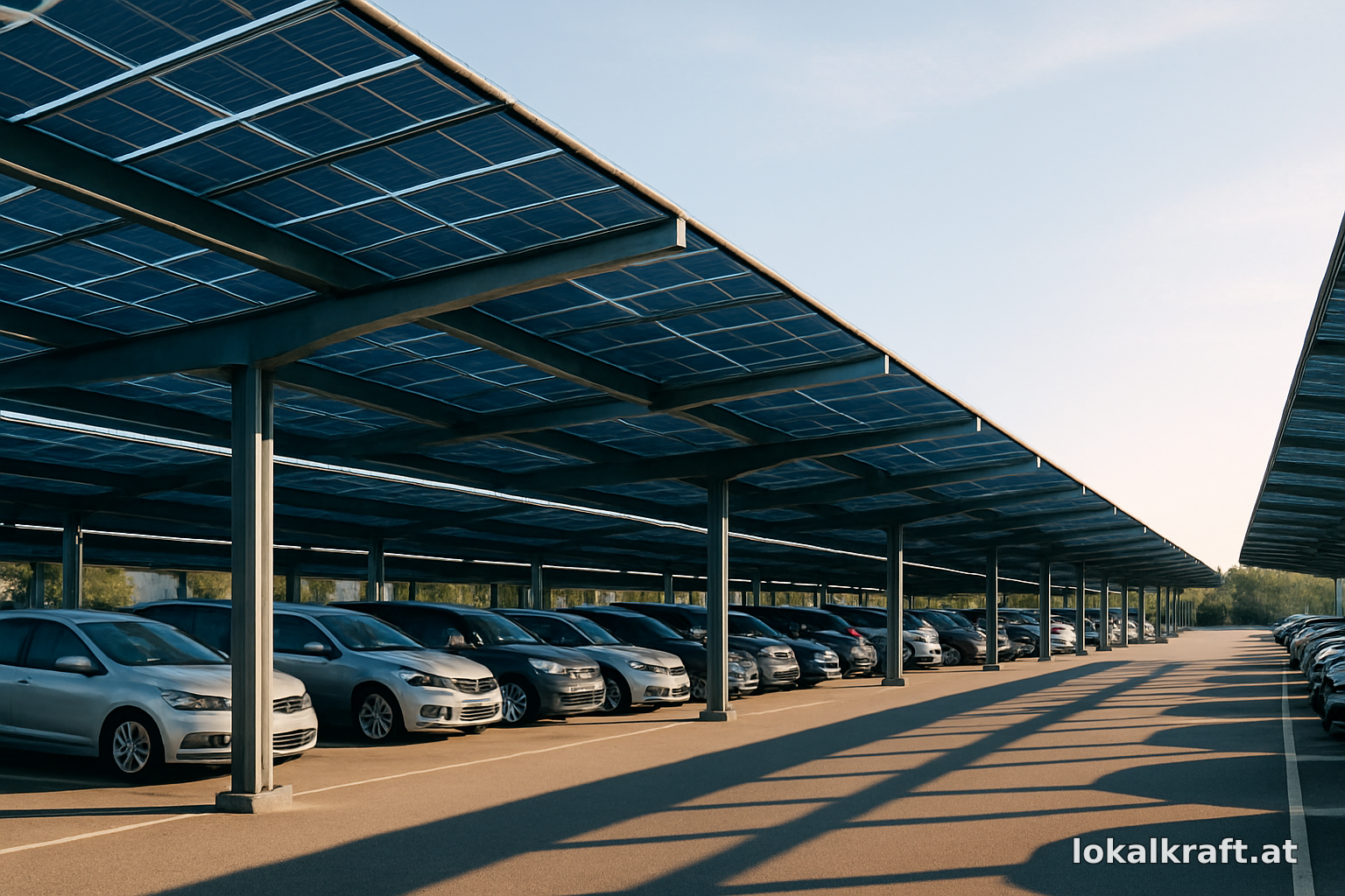 Größte Carport-PV-Anlage Österreichs geht in Wolkersdorf ans Netz